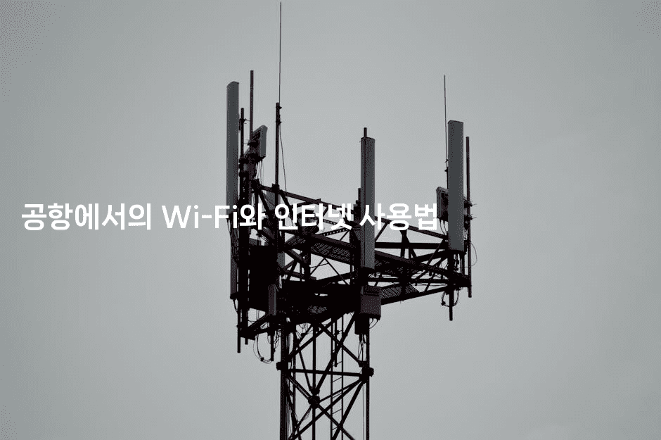 공항에서의 Wi-Fi와 인터넷 사용법