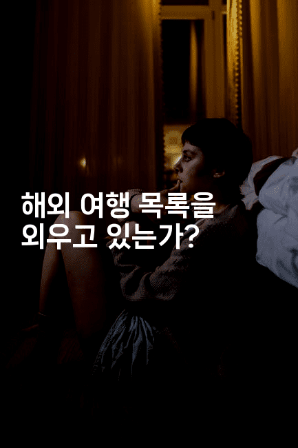 해외 여행 목록을 외우고 있는가?2-공항노숙자