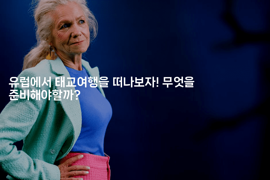 유럽에서 태교여행을 떠나보자! 무엇을 준비해야할까?-공항노숙자