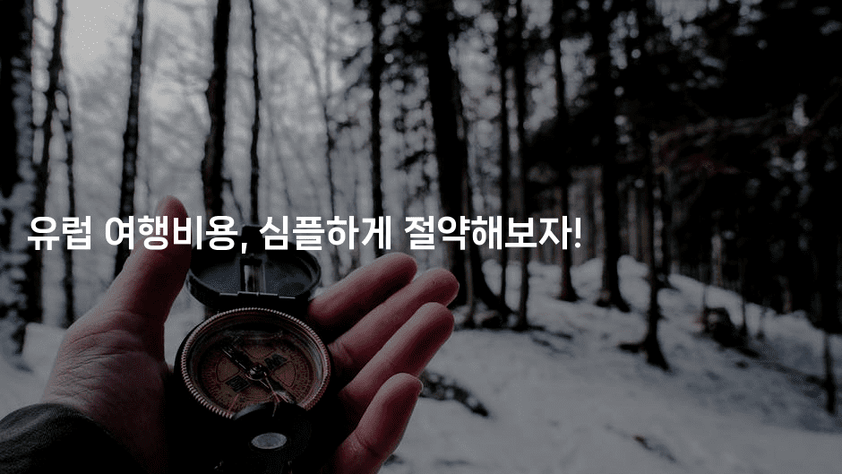 유럽 여행비용, 심플하게 절약해보자!-공항노숙자