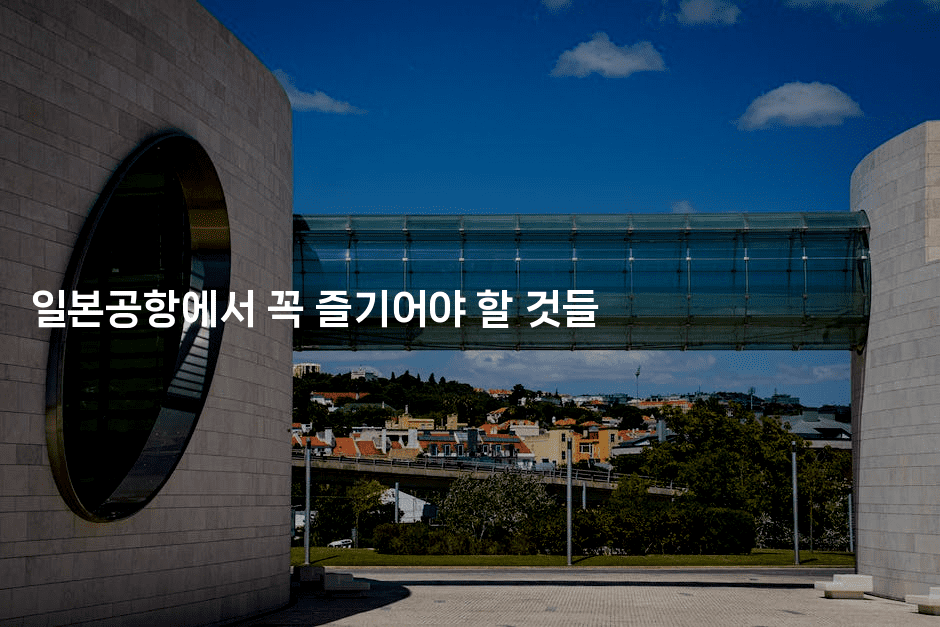 일본공항에서 꼭 즐기어야 할 것들2-공항노숙자