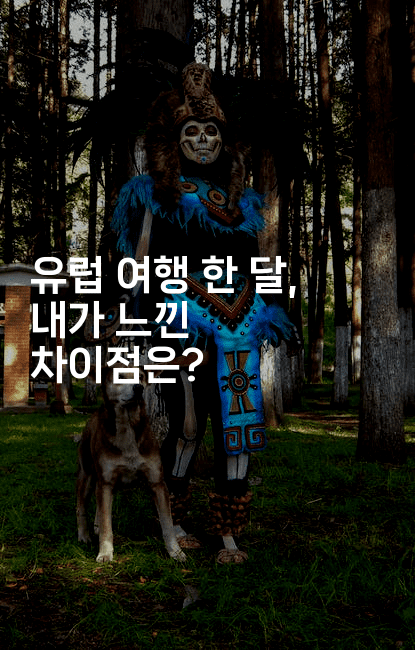 유럽 여행 한 달, 내가 느낀 차이점은?-공항노숙자