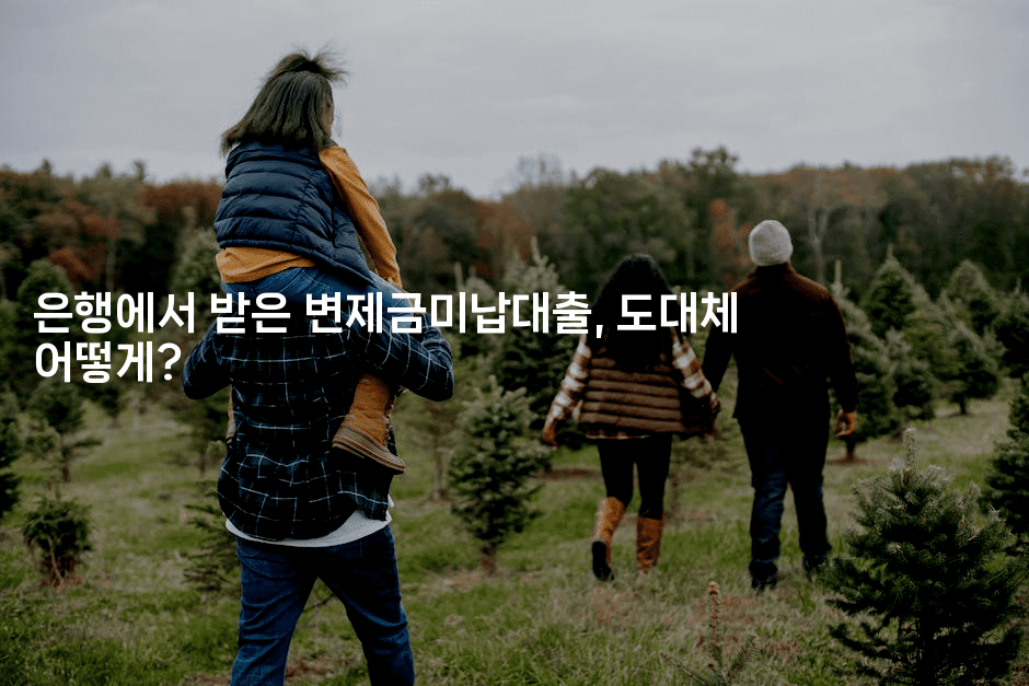은행에서 받은 변제금미납대출, 도대체 어떻게?